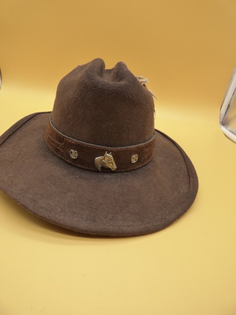 Bullhide Monte Carlo Horsing Around Brown Wool Felt Cowboy Hat Size Small